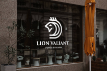 Lion Valiant Line Style Logo Screenshot 3