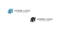 Modern Horse Logo Template Screenshot 2