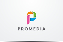 Pro Media Colorful Letter P Logo design vector Screenshot 1