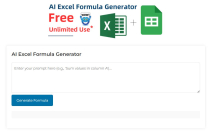 AI Excel Formula Generator WordPress Plugin Screenshot 1