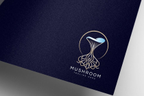 Luxury Mushroom Tree With Root Logo Design Screenshot 2