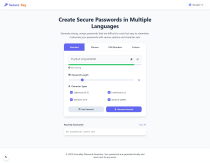 MultilangPass  Advanced Password Generator Screenshot 2