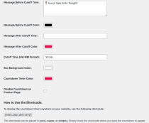 Countdown for WooCommerce Screenshot 2