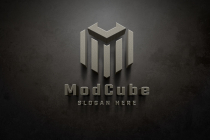 Modern Cube Letter M Logo Screenshot 1