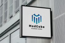 Modern Cube Letter M Logo Screenshot 3