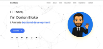 DevFolioX – Responsive Developer Portfolio Screenshot 1